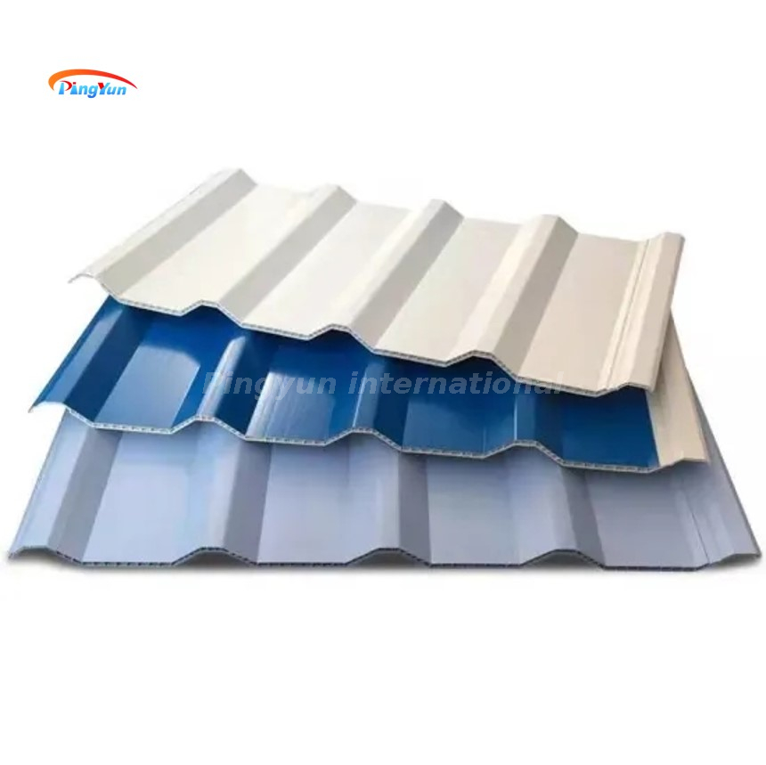 Feuille de toit creuse en PVC à double paroi noire d'isolation thermique