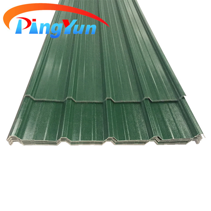 Tuiles de toit anti-corrosives d'isolation thermique à haute vague Tuiles de toit ondulées trapézoïdales Teja De feuille de toit en PVC 